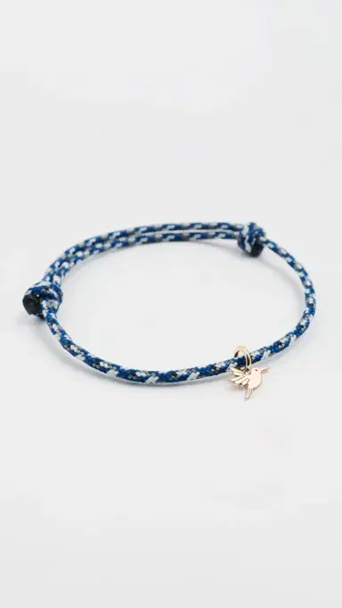 Zoë Chicco 14k Hummingbird Paracord Bracelet 14k Yellow Gold One Size | Thumbnail 2