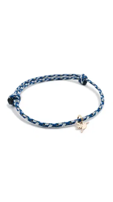 Zoë Chicco 14k Hummingbird Paracord Bracelet 14k Yellow Gold One Size | Thumbnail 6