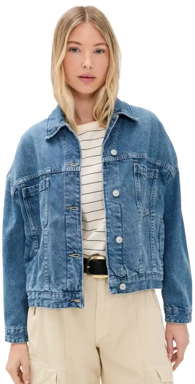 Free People Opal Denim Jacket Cowboy | Thumbnail 1 Free People Opal Denim Jacket Cowboy | Thumbnail 1