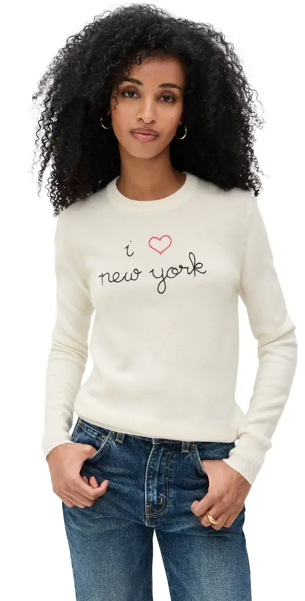 New York Cashmere Crewneck Cream