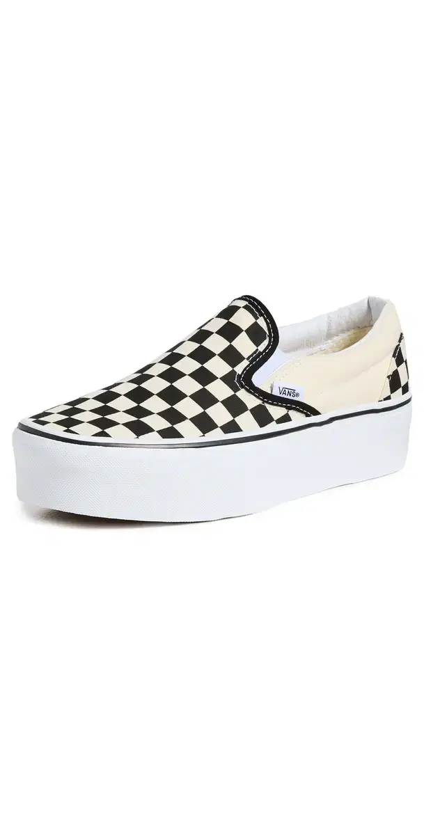 Vans UA Classic Slip-On Stackform Sneakers CheckerboardBlack/ White M 4/ W 5.5