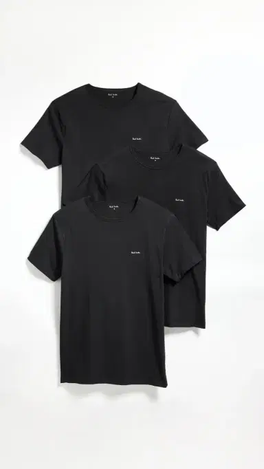 Paul Smith T-Shirt 3 Pack Black L | Thumbnail 2