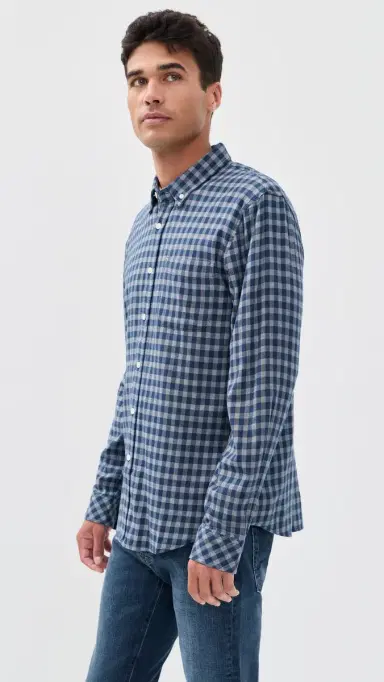 RAILS Vance Shirt Navy Check | Thumbnail 4 RAILS Vance Shirt Navy Check | Thumbnail 4