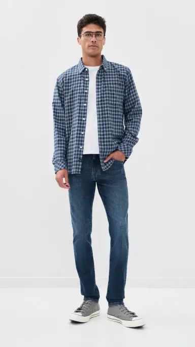 RAILS Vance Shirt Navy Check | Thumbnail 5 RAILS Vance Shirt Navy Check | Thumbnail 5