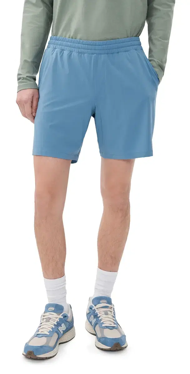 Beyond Yoga Pivotal 2.0 ined Shorts 7 Harbor Blue