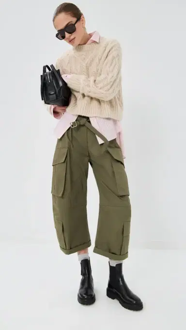 Acne Studios Trousers Khaki Green | Thumbnail 2 Acne Studios Trousers Khaki Green | Thumbnail 2
