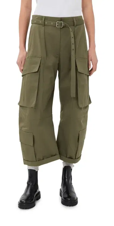Acne Studios Trousers Khaki Green | Thumbnail 1 Acne Studios Trousers Khaki Green | Thumbnail 1