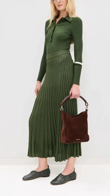 Staud Mel Shoulder Bag Mahogany | Thumbnail 4 Staud Mel Shoulder Bag Mahogany | Thumbnail 4