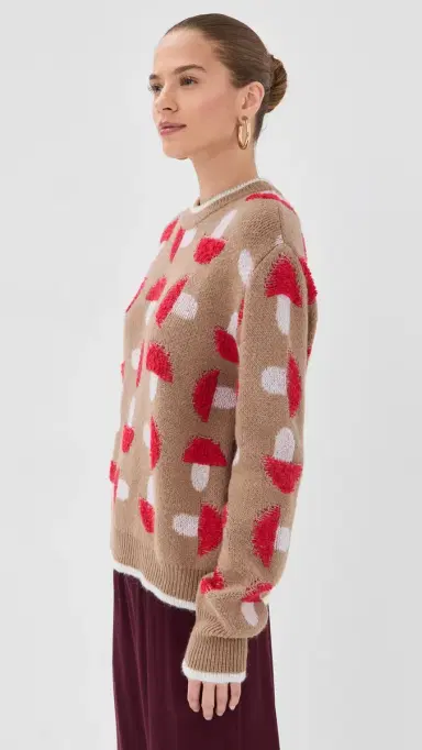 La DoubleJ Fun Guy Sweater Camel | Thumbnail 4 La DoubleJ Fun Guy Sweater Camel | Thumbnail 4