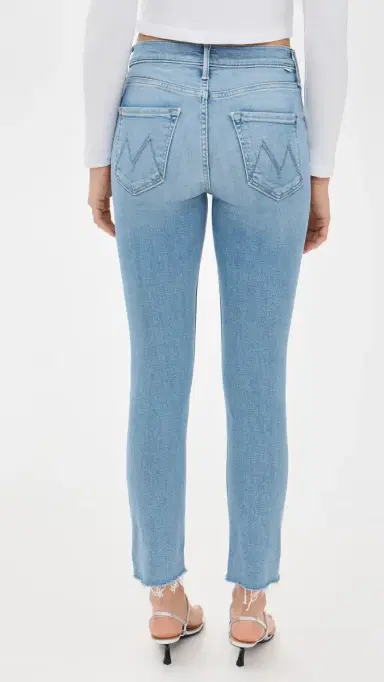 Mother Mid Rise Dazzler Ankle Fray Jeans Blessing In Disguise 26 | Thumbnail 3 Mother Mid Rise Dazzler Ankle Fray Jeans Blessing In Disguise 26 | Thumbnail 3