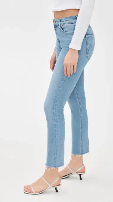 Mother Mid Rise Dazzler Ankle Fray Jeans Blessing In Disguise 26 | Thumbnail 4 Mother Mid Rise Dazzler Ankle Fray Jeans Blessing In Disguise 26 | Thumbnail 4