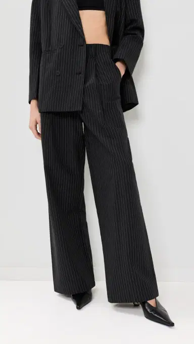 Lioness La Quinta Pants Onyx Pinstripe | Thumbnail 2