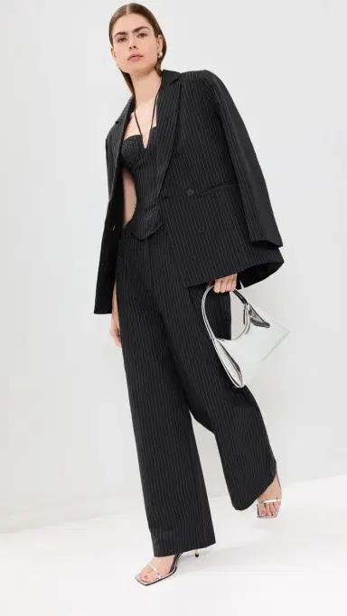 Lioness La Quinta Pants Onyx Pinstripe | Thumbnail 5