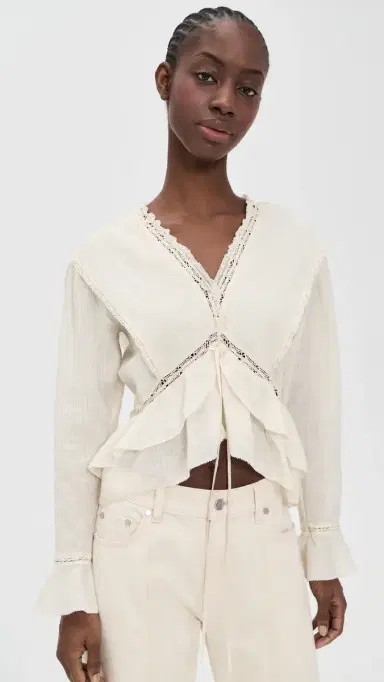 Isabel Marant Étoile Damienne Blouse Ecru | Thumbnail 2 Isabel Marant Étoile Damienne Blouse Ecru | Thumbnail 2