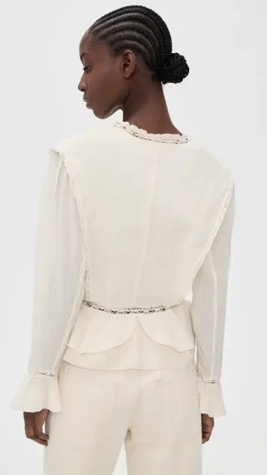 Isabel Marant Étoile Damienne Blouse Ecru | Thumbnail 3 Isabel Marant Étoile Damienne Blouse Ecru | Thumbnail 3