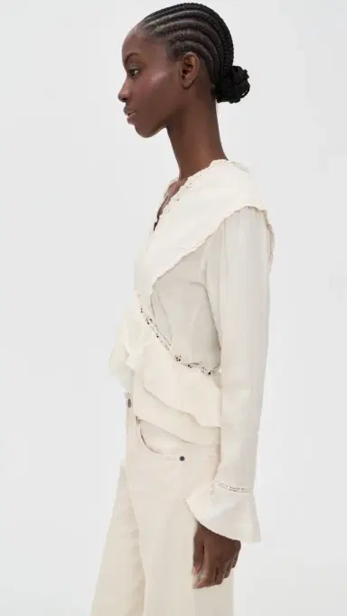 Isabel Marant Étoile Damienne Blouse Ecru | Thumbnail 4 Isabel Marant Étoile Damienne Blouse Ecru | Thumbnail 4