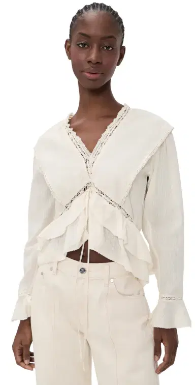 Isabel Marant Étoile Damienne Blouse Ecru | Thumbnail 1 Isabel Marant Étoile Damienne Blouse Ecru | Thumbnail 1