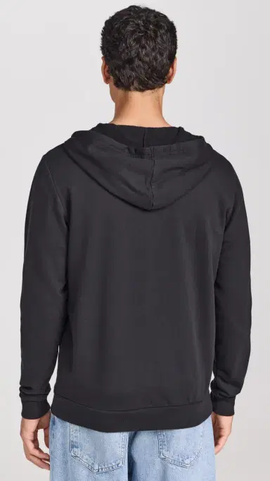 Marine Layer Afternoon Full Zip Hoodie Black M | Thumbnail 3