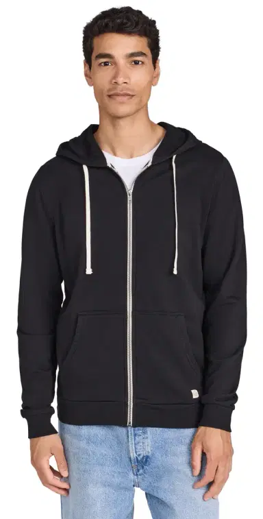 Marine Layer Afternoon Full Zip Hoodie Black M | Thumbnail 1
