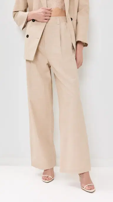 LIONESS a Quinta Pants Tan Pinstripe | Thumbnail 2 LIONESS a Quinta Pants Tan Pinstripe | Thumbnail 2