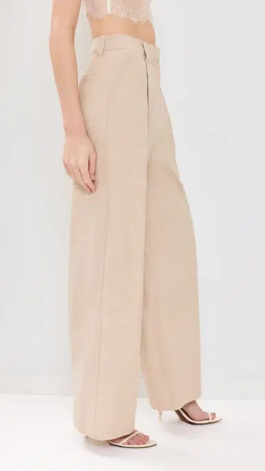 LIONESS a Quinta Pants Tan Pinstripe | Thumbnail 4 LIONESS a Quinta Pants Tan Pinstripe | Thumbnail 4