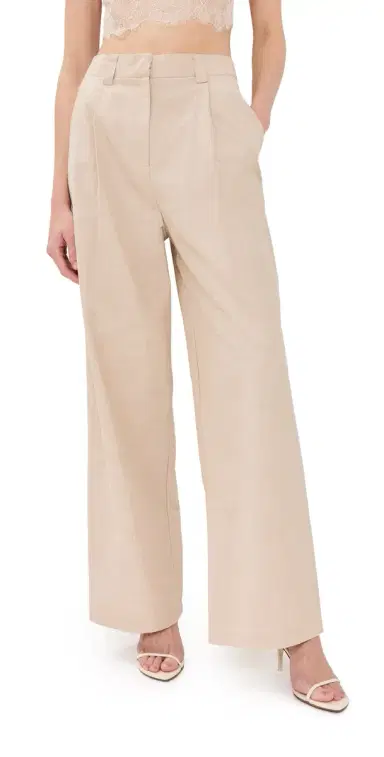 LIONESS a Quinta Pants Tan Pinstripe | Thumbnail 1 LIONESS a Quinta Pants Tan Pinstripe | Thumbnail 1