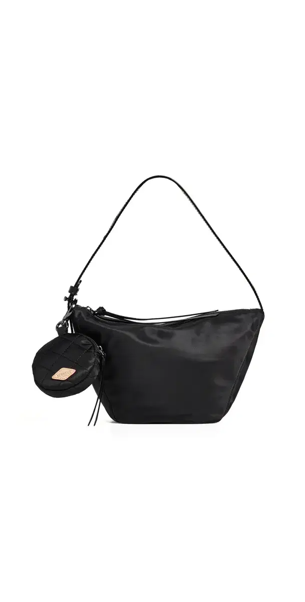 MZ Wallace Small Waverly Hobo Bag Black One Size