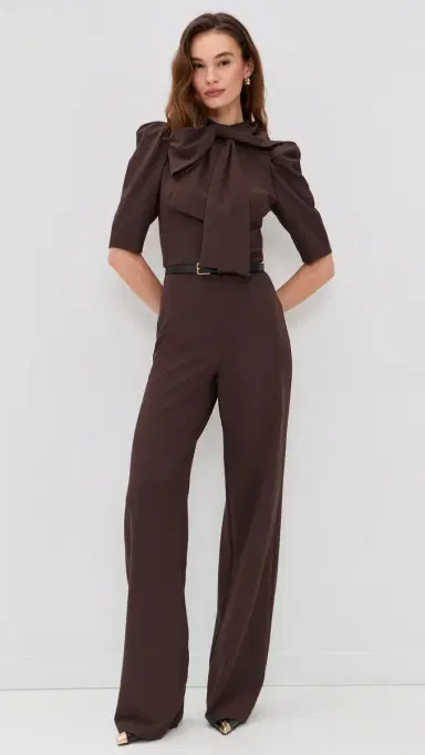 BLACK HALO Ara Jumpsuit Espresso 4 | Thumbnail 2