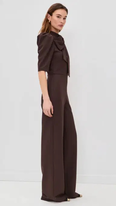 BLACK HALO Ara Jumpsuit Espresso 4 | Thumbnail 4