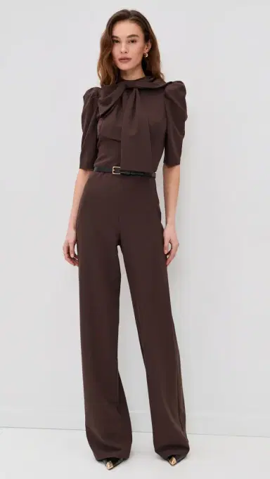BLACK HALO Ara Jumpsuit Espresso 4 | Thumbnail 5