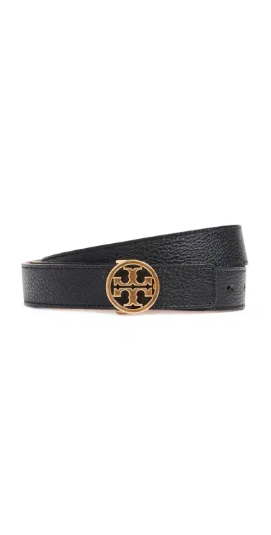 Tory Burch Miller Reversible Belt 1 Black/Gold L | Thumbnail 1 Tory Burch Miller Reversible Belt 1 Black/Gold L | Thumbnail 1