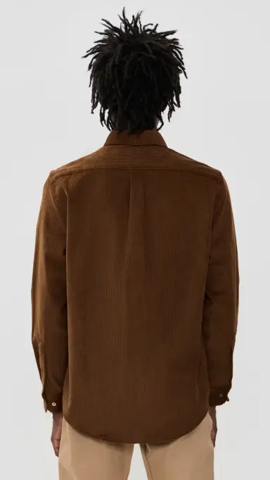 Portuguese Flannel Lobo 2.0 Corduroy Button Down Shirt Brown L | Thumbnail 3 Portuguese Flannel Lobo 2.0 Corduroy Button Down Shirt Brown L | Thumbnail 3