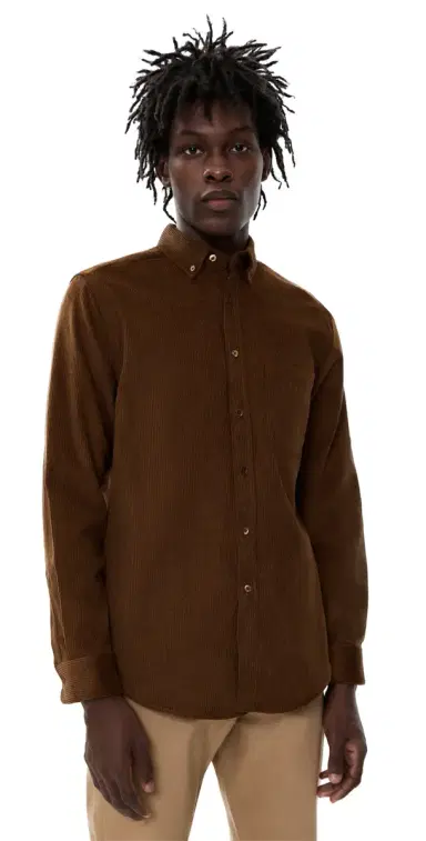 Portuguese Flannel Lobo 2.0 Corduroy Button Down Shirt Brown L | Thumbnail 1 Portuguese Flannel Lobo 2.0 Corduroy Button Down Shirt Brown L | Thumbnail 1