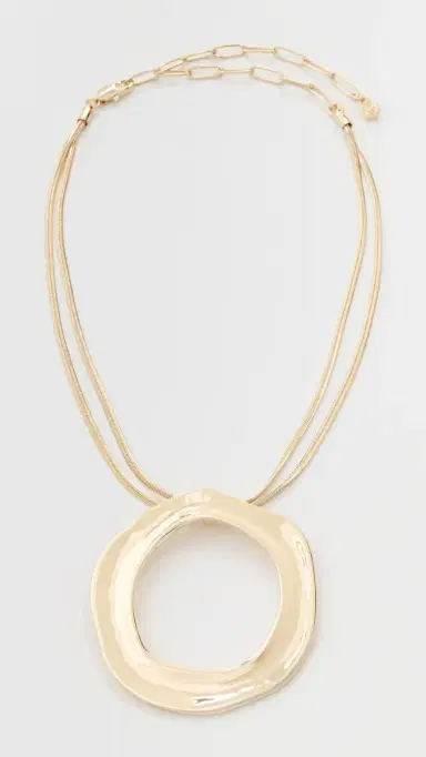 Ettika Round Pendant Necklace Gold One Size | Thumbnail 2 Ettika Round Pendant Necklace Gold One Size | Thumbnail 2