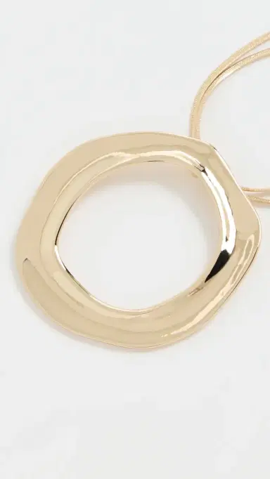 Ettika Round Pendant Necklace Gold One Size | Thumbnail 4 Ettika Round Pendant Necklace Gold One Size | Thumbnail 4