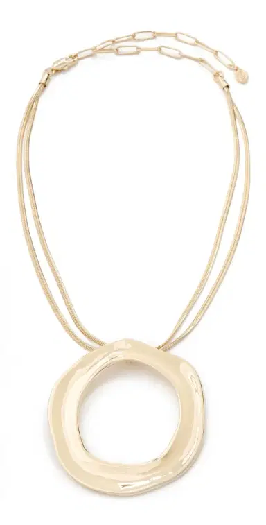 Ettika Round Pendant Necklace Gold One Size | Thumbnail 1 Ettika Round Pendant Necklace Gold One Size | Thumbnail 1