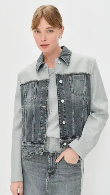 Stella McCartney Tailoring ixed Jacket Grey Wash | Thumbnail 2
