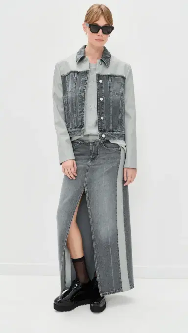 Stella McCartney Tailoring ixed Jacket Grey Wash | Thumbnail 5