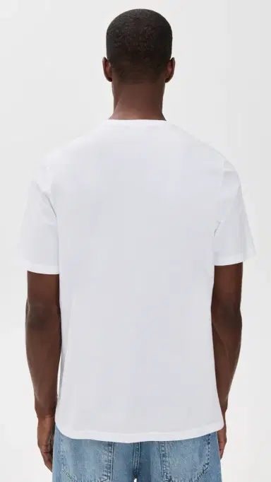 Maison Kitsuné Fox Head Patch Regular Tee White L | Thumbnail 3