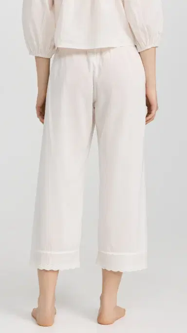 The Great. The Eyelet Easy Sleep Pants True White | Thumbnail 3 The Great. The Eyelet Easy Sleep Pants True White | Thumbnail 3