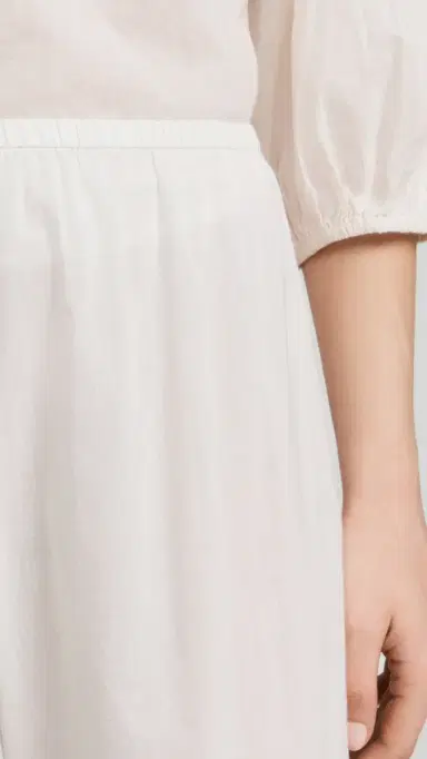 The Great. The Eyelet Easy Sleep Pants True White | Thumbnail 6 The Great. The Eyelet Easy Sleep Pants True White | Thumbnail 6
