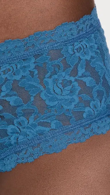 Hanky Panky Lace Boy Shorts 3 Pack omething Blue | Thumbnail 5