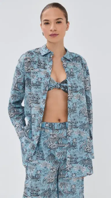 STAUD Sandbar Top Sky Toile | Thumbnail 2