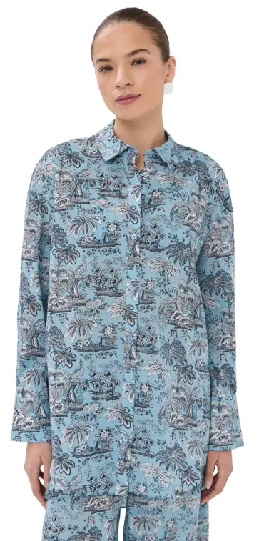 STAUD Sandbar Top Sky Toile | Thumbnail 1