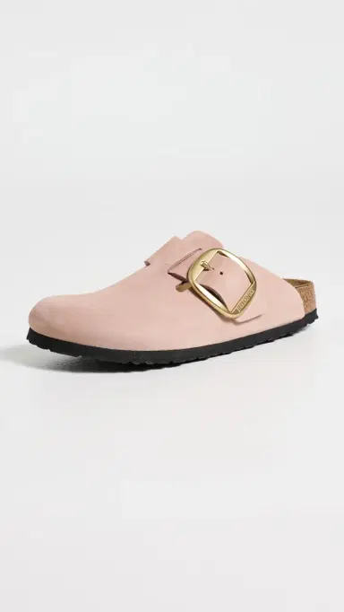 Birkenstock Boston Big Buckle Clogs Soft Pink | Thumbnail 2