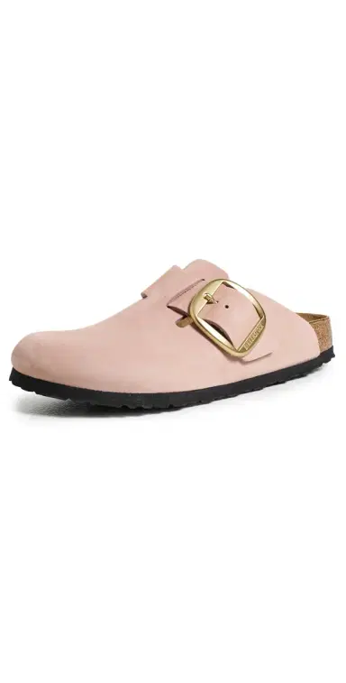 Birkenstock Boston Big Buckle Clogs Soft Pink | Thumbnail 1