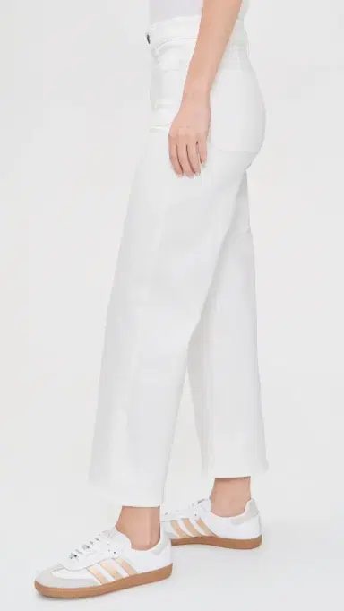 Madewell The Petite Emmy Wide-Leg Jean in Tile White Tile White 25 | Thumbnail 4 Madewell The Petite Emmy Wide-Leg Jean in Tile White Tile White 25 | Thumbnail 4