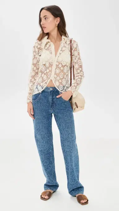 Isabel Marant Étoile Brinsa Jeans Blue | Thumbnail 5 Isabel Marant Étoile Brinsa Jeans Blue | Thumbnail 5