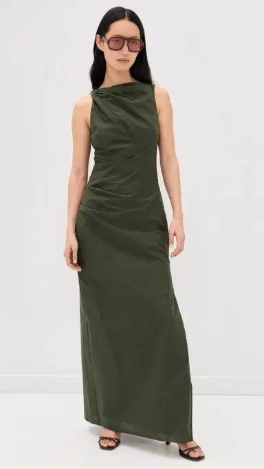 SIR. SIR. Sorel Maxi Dress Dark Olive 1 | Thumbnail 5 SIR. SIR. Sorel Maxi Dress Dark Olive 1 | Thumbnail 5