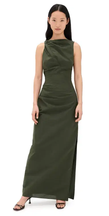SIR. SIR. Sorel Maxi Dress Dark Olive 1 | Thumbnail 1 SIR. SIR. Sorel Maxi Dress Dark Olive 1 | Thumbnail 1
